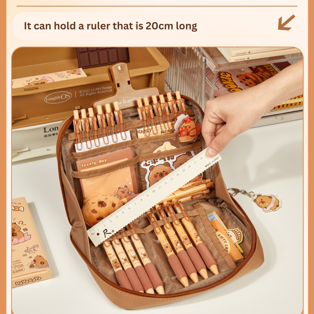 12-Layer High-Capacity Pencil Case
