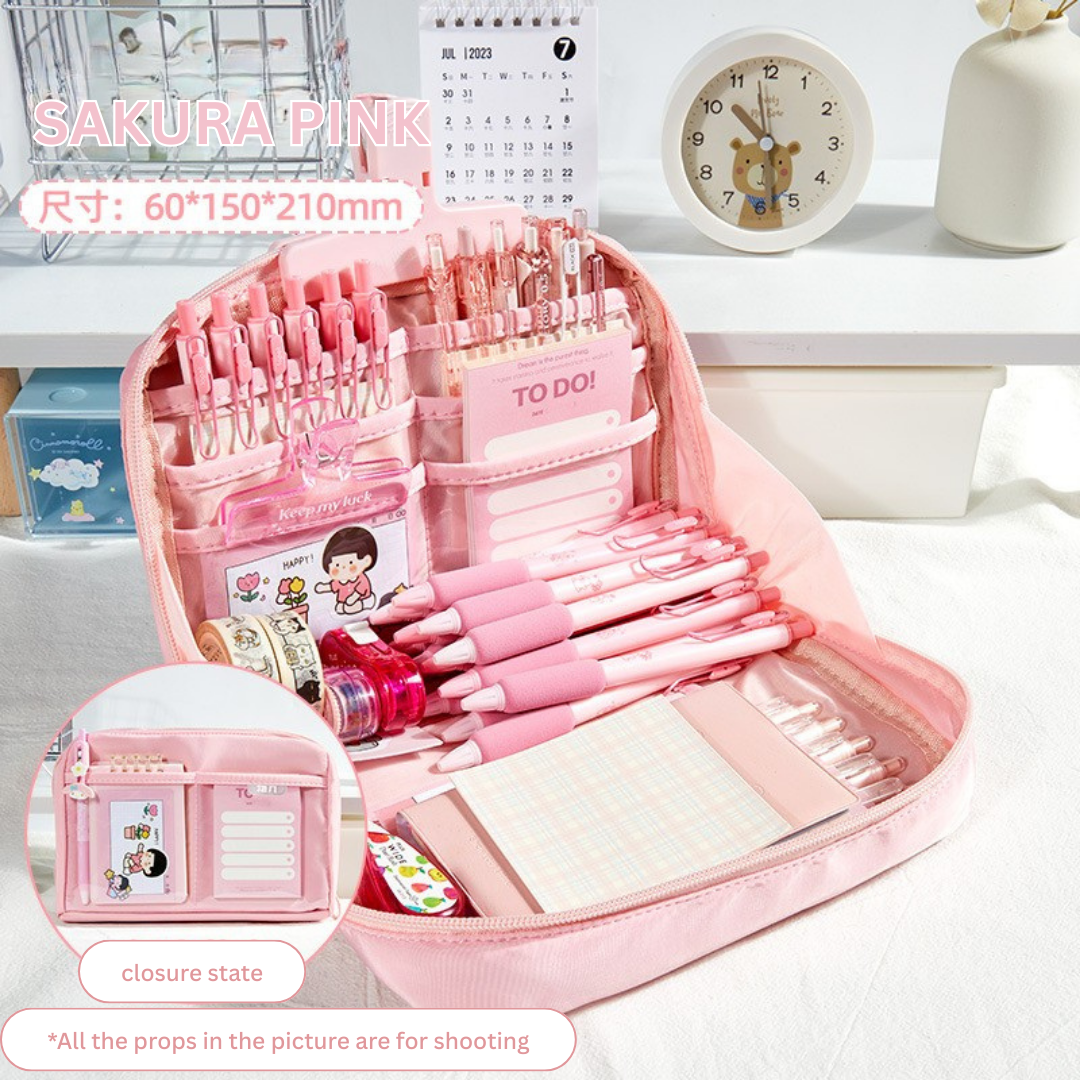 12-Layer High-Capacity Pencil Case