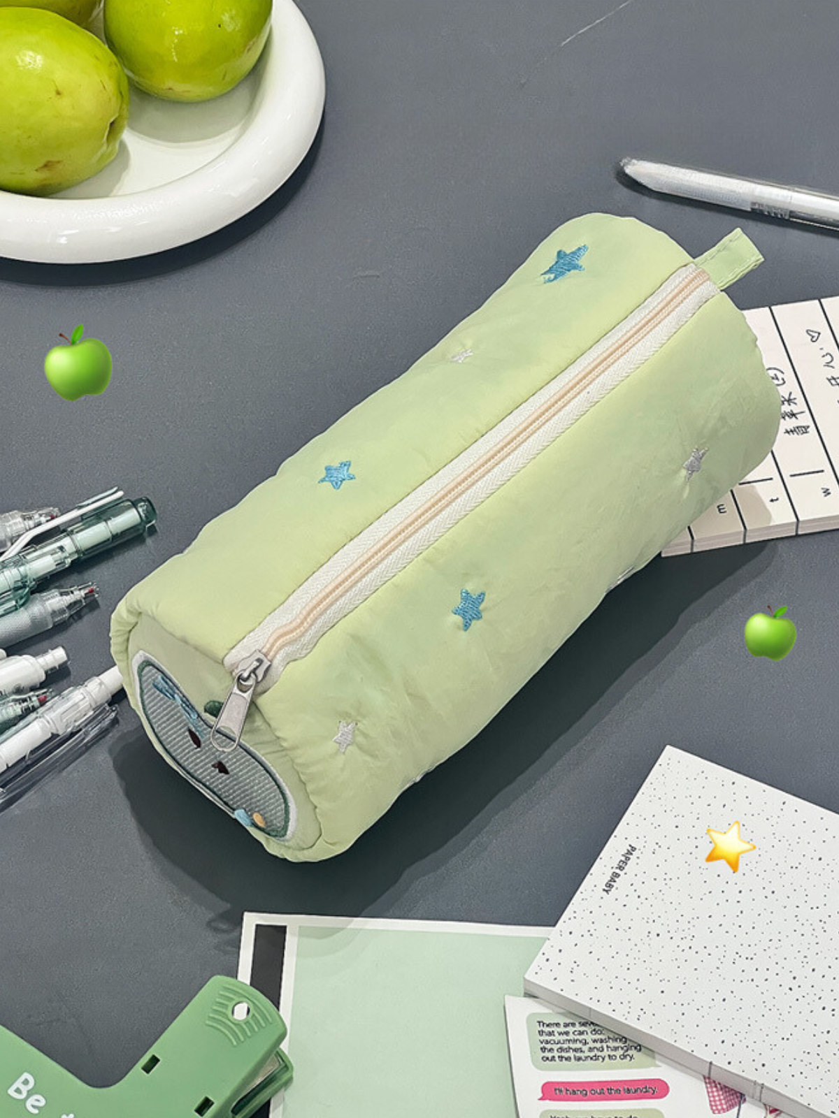 Original Design Green Apple Pencil Pouch