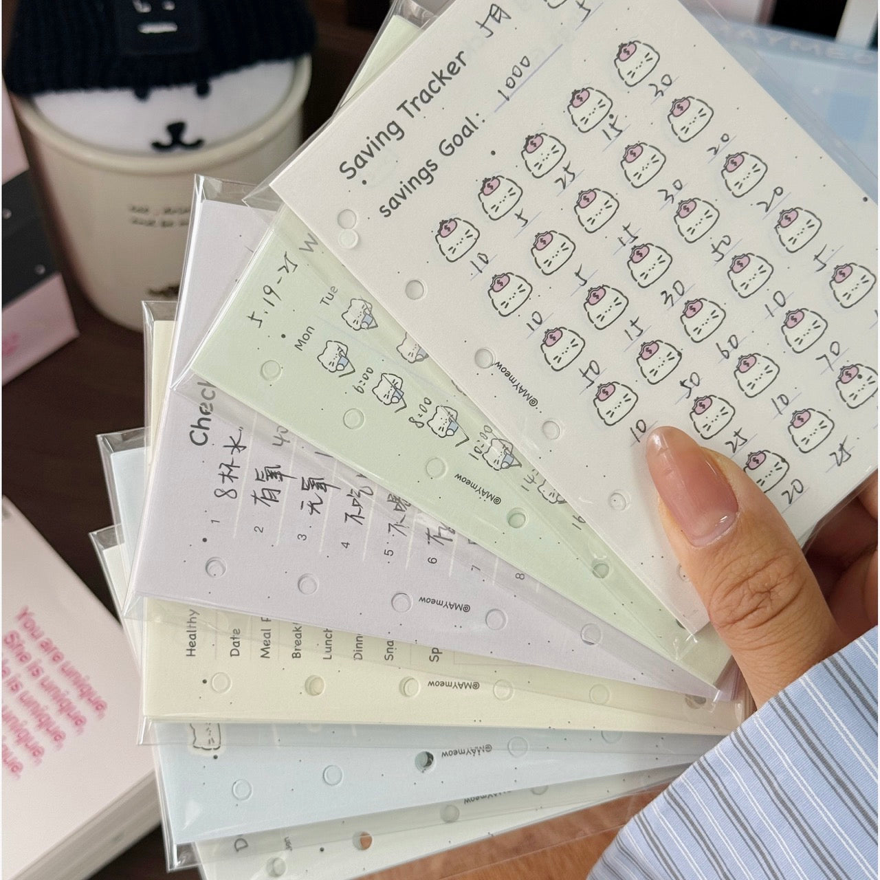 A7 Organizer Refill Sheets – Track, Plan, and Stay Inspired