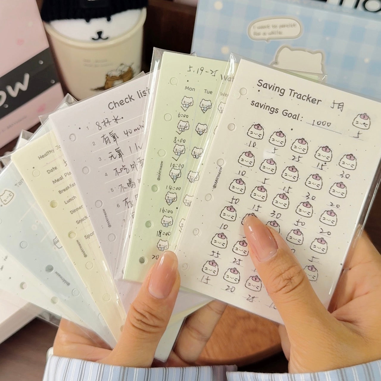 A7 Organizer Refill Sheets – Track, Plan, and Stay Inspired
