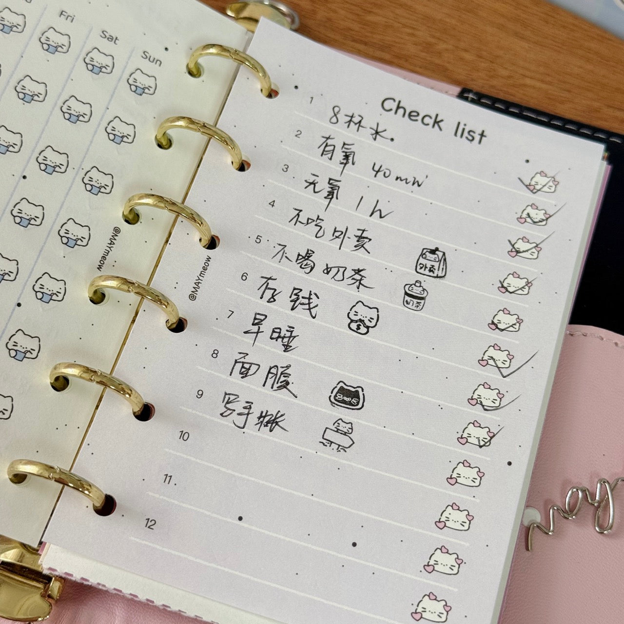 A7 Organizer Refill Sheets – Track, Plan, and Stay Inspired