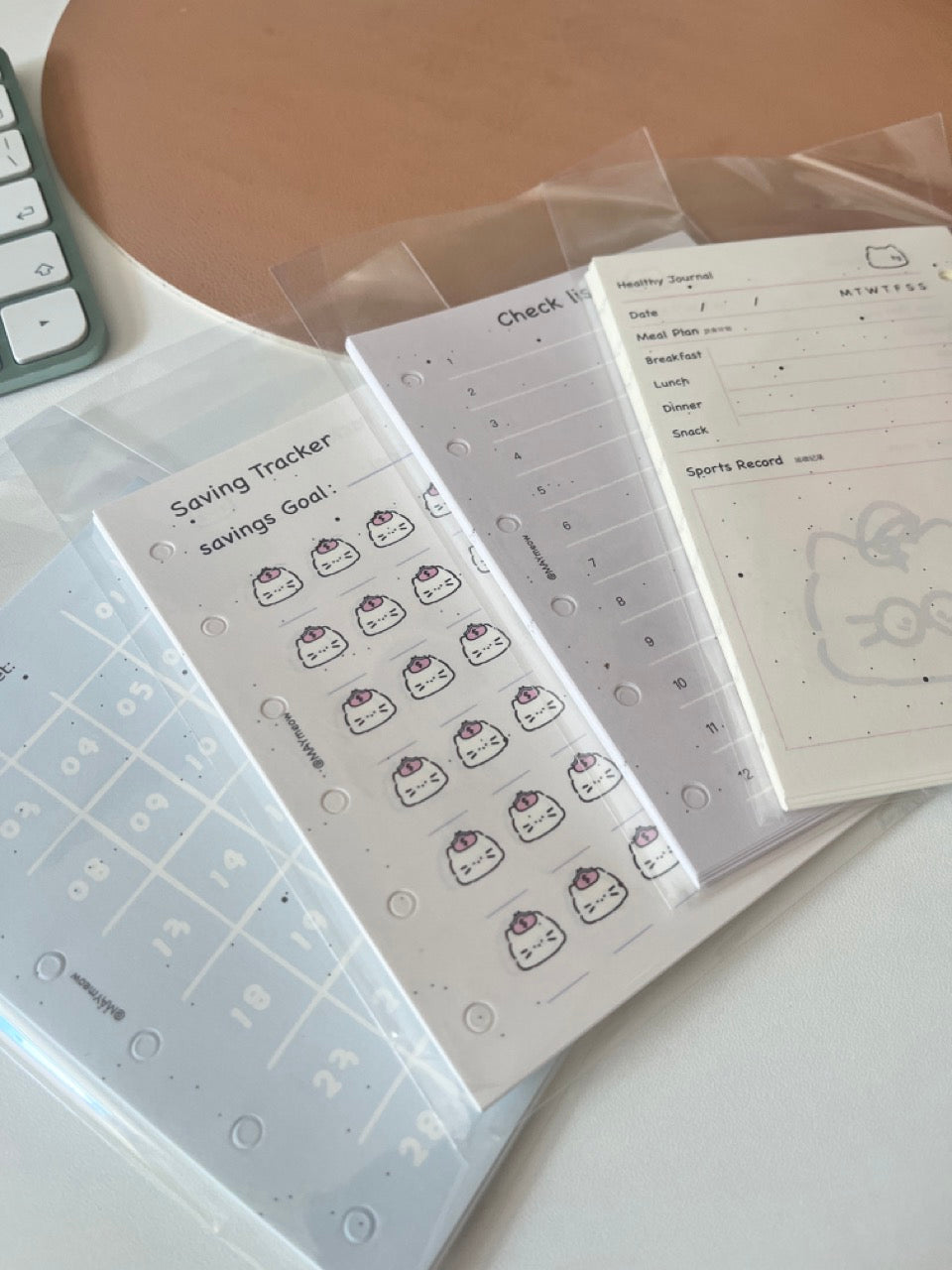 A7 Organizer Refill Sheets – Track, Plan, and Stay Inspired