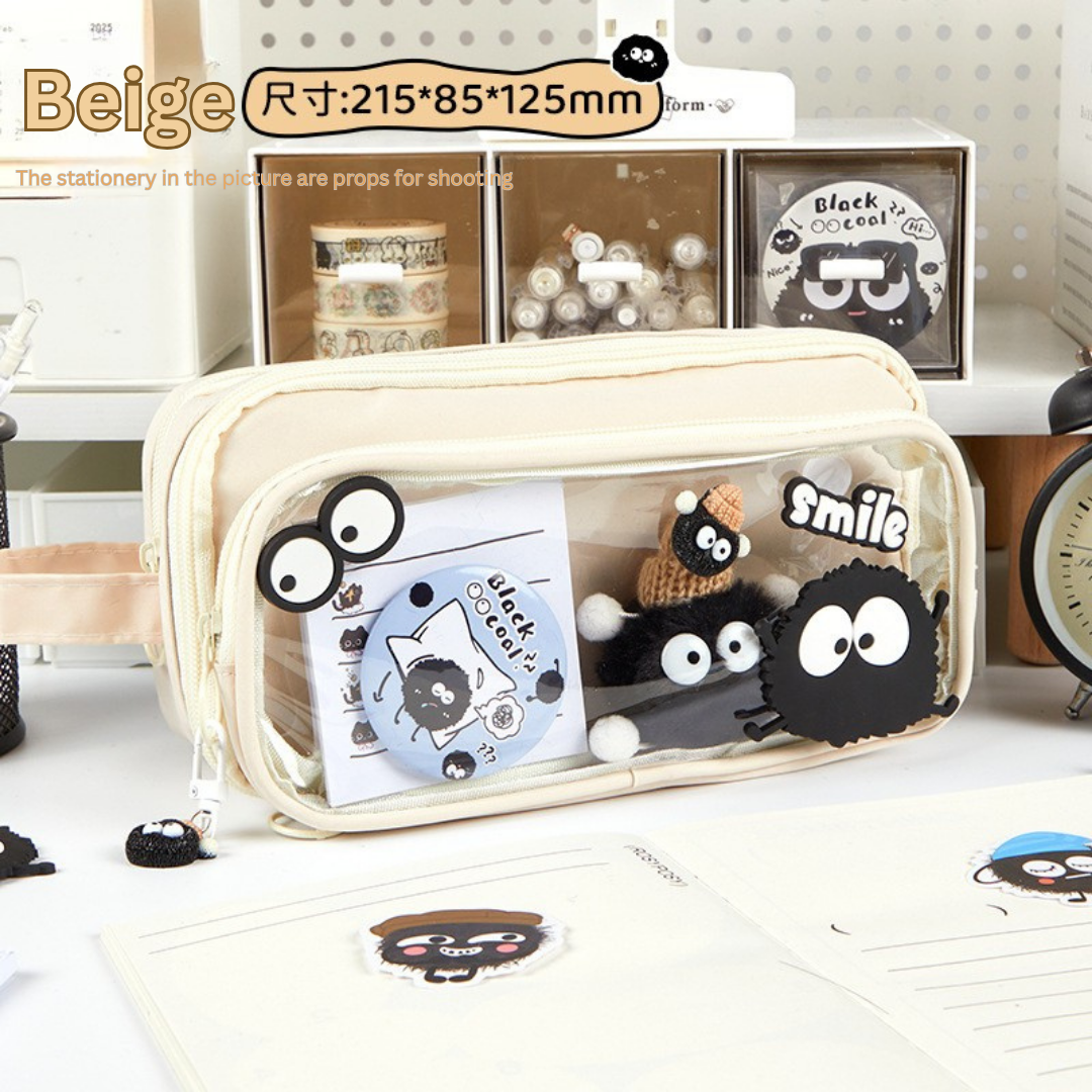 Adorable Soot Sprite 10-Layer Detachable Pencil Case