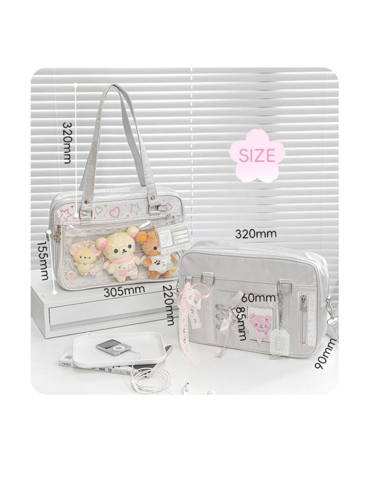 Balletcore Japanese Style Crossbody Shoulder JK Ita Bag