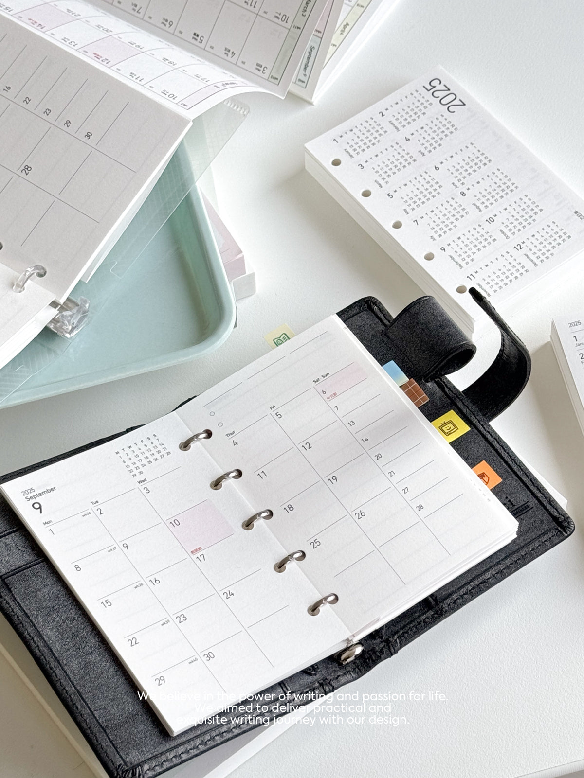 2025 Monthly Planner Loose-Leaf Inner Core – M5/A7 - out of stock