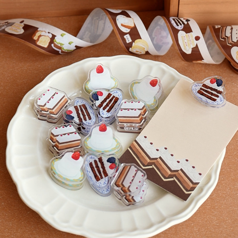 A Cabinet of Desserts Cute Acrylic Message Clip