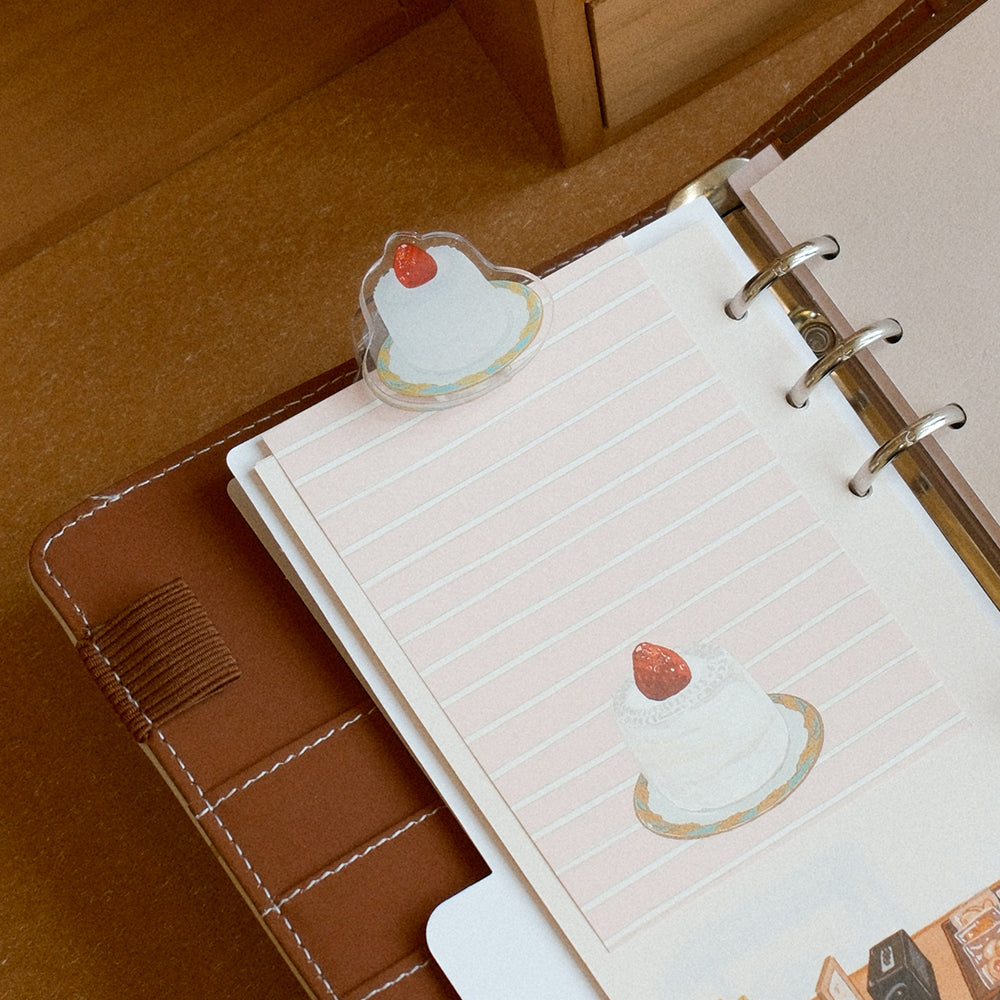 A Cabinet of Desserts Cute Acrylic Message Clip