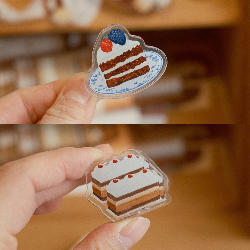 A Cabinet of Desserts Cute Acrylic Message Clip