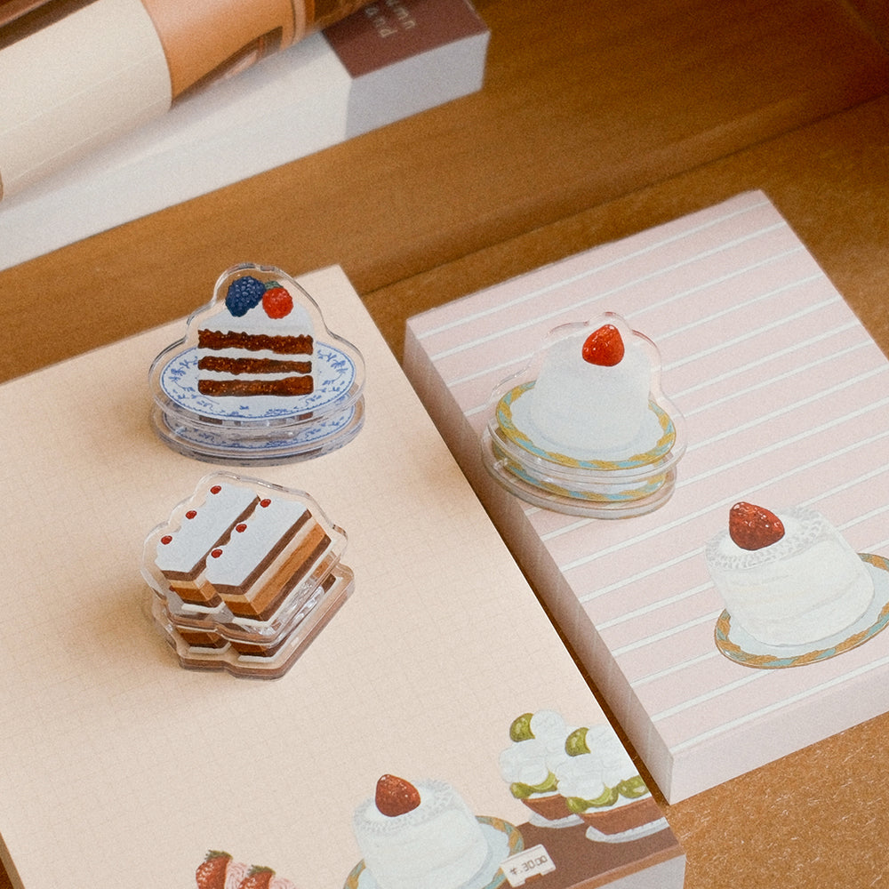 A Cabinet of Desserts Cute Acrylic Message Clip