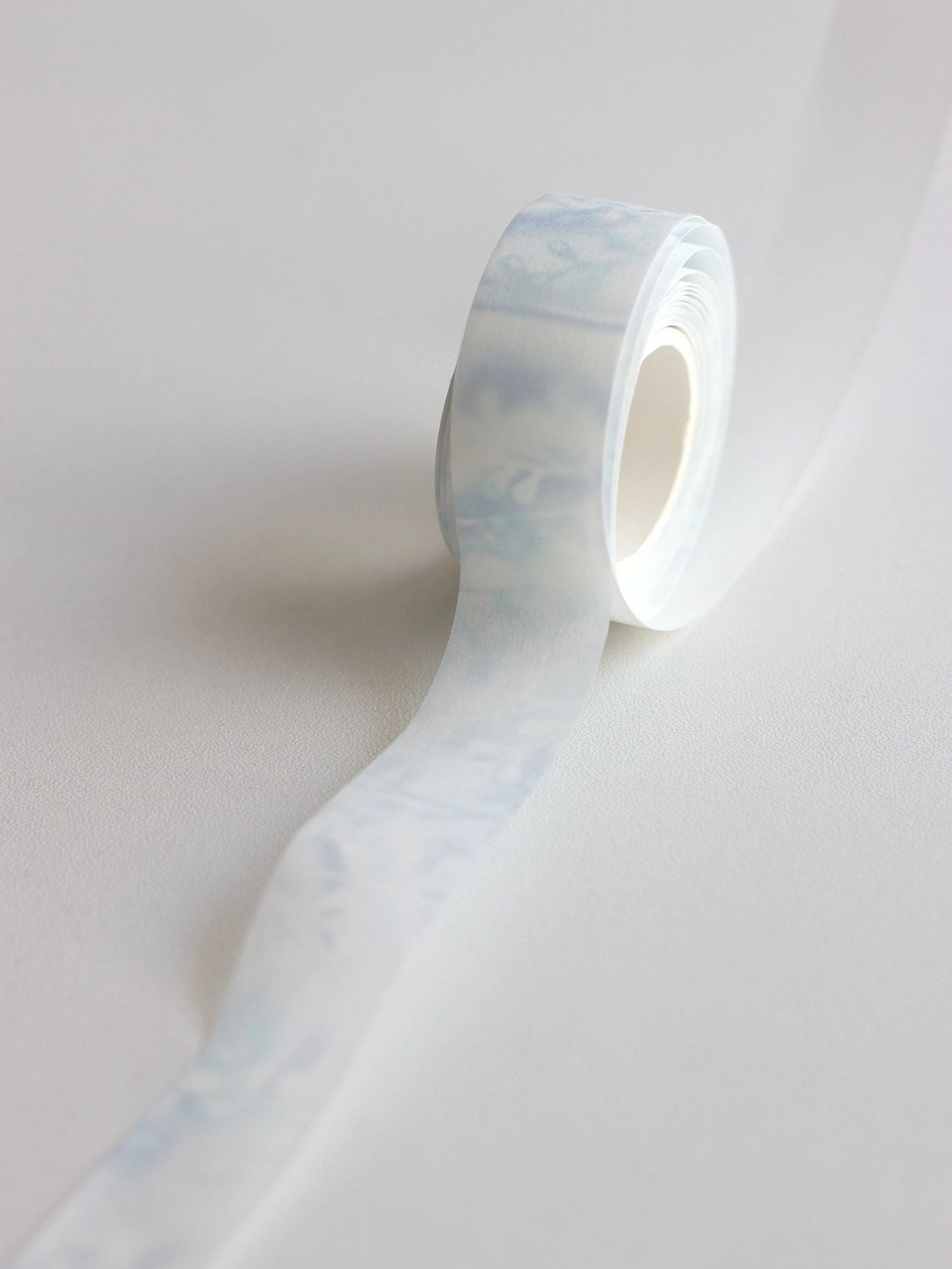 Blue Mist Aesthetic Taiwanese Washi Tape with Release Paper