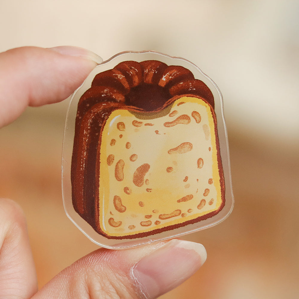 Cannelés Fridge Magnets, 4Pcs