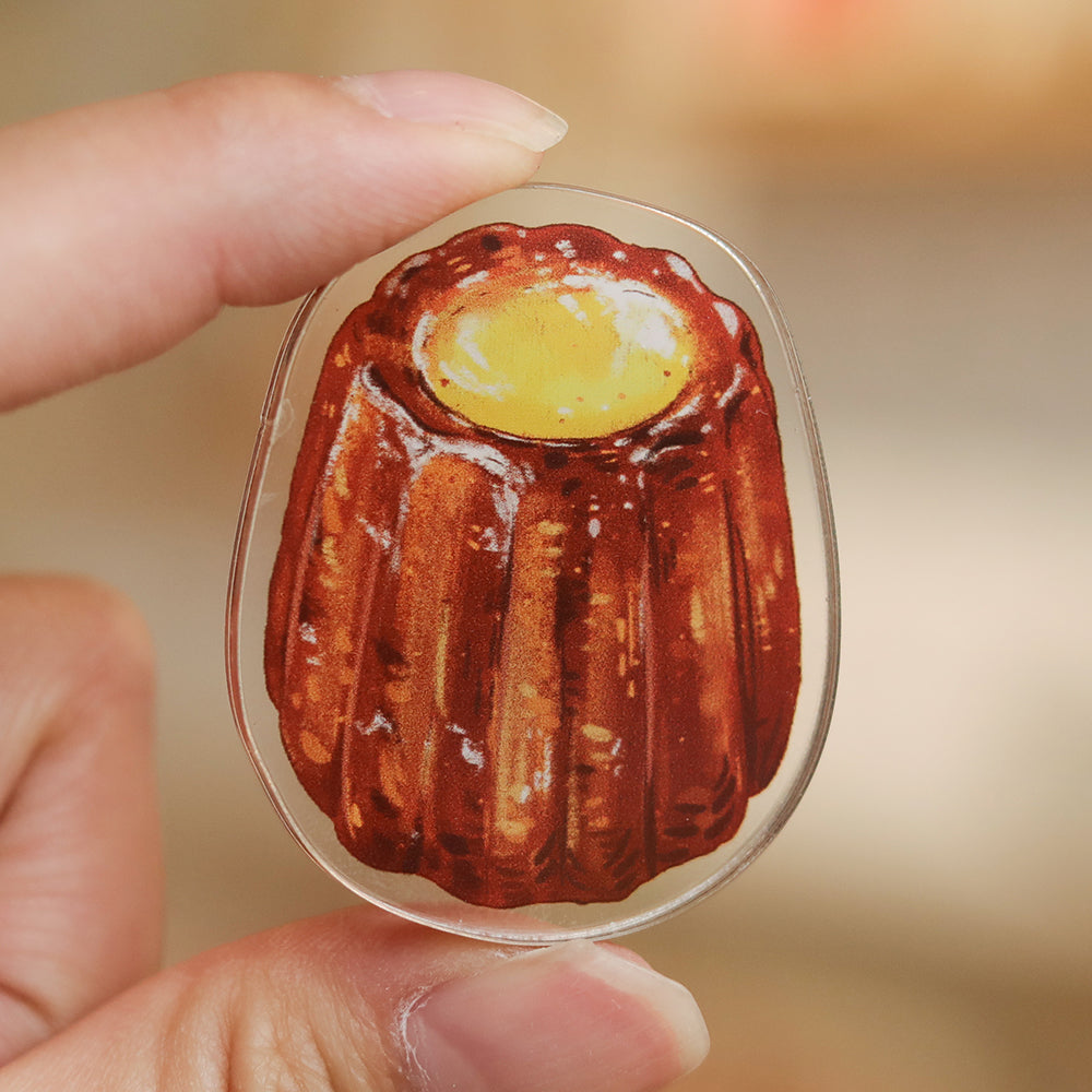 Cannelés Fridge Magnets, 4Pcs