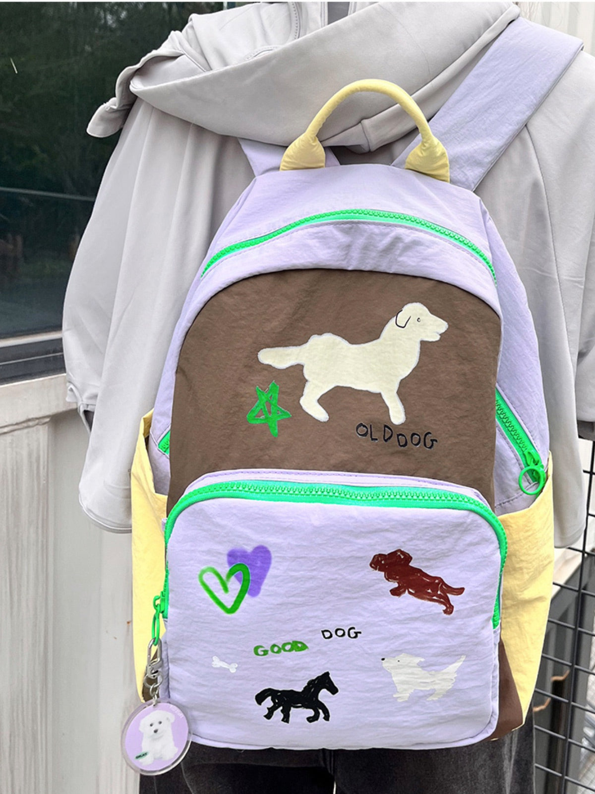 Colorful Cartoon Animal Computer Travel Backpack