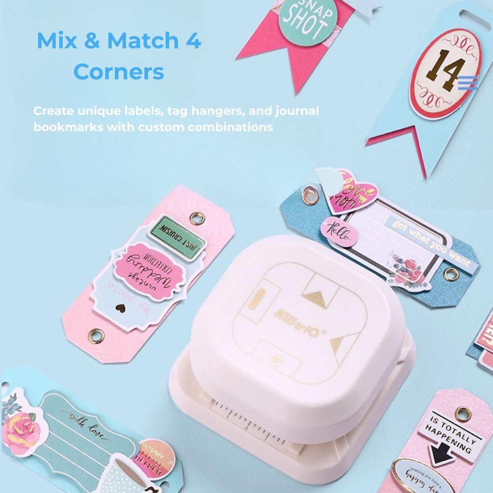 4-in-1 DIY Notebook Corner Cutter & Embossing Machine
