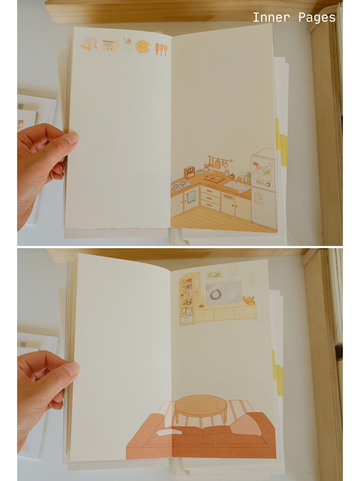 Little Room Monthly Planner – Hand-Illustrated TN Standard Daily Journal