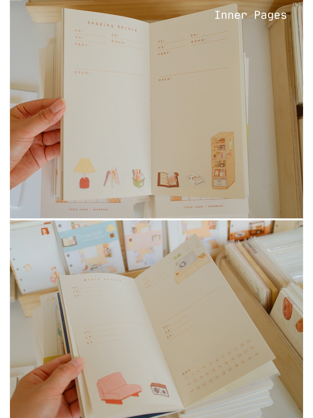 Little Room Monthly Planner – Hand-Illustrated TN Standard Daily Journal
