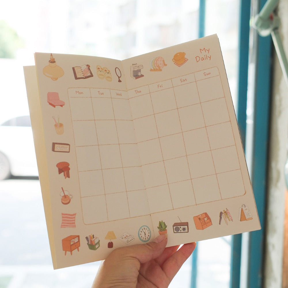 Little Room Monthly Planner – Hand-Illustrated TN Standard Daily Journal