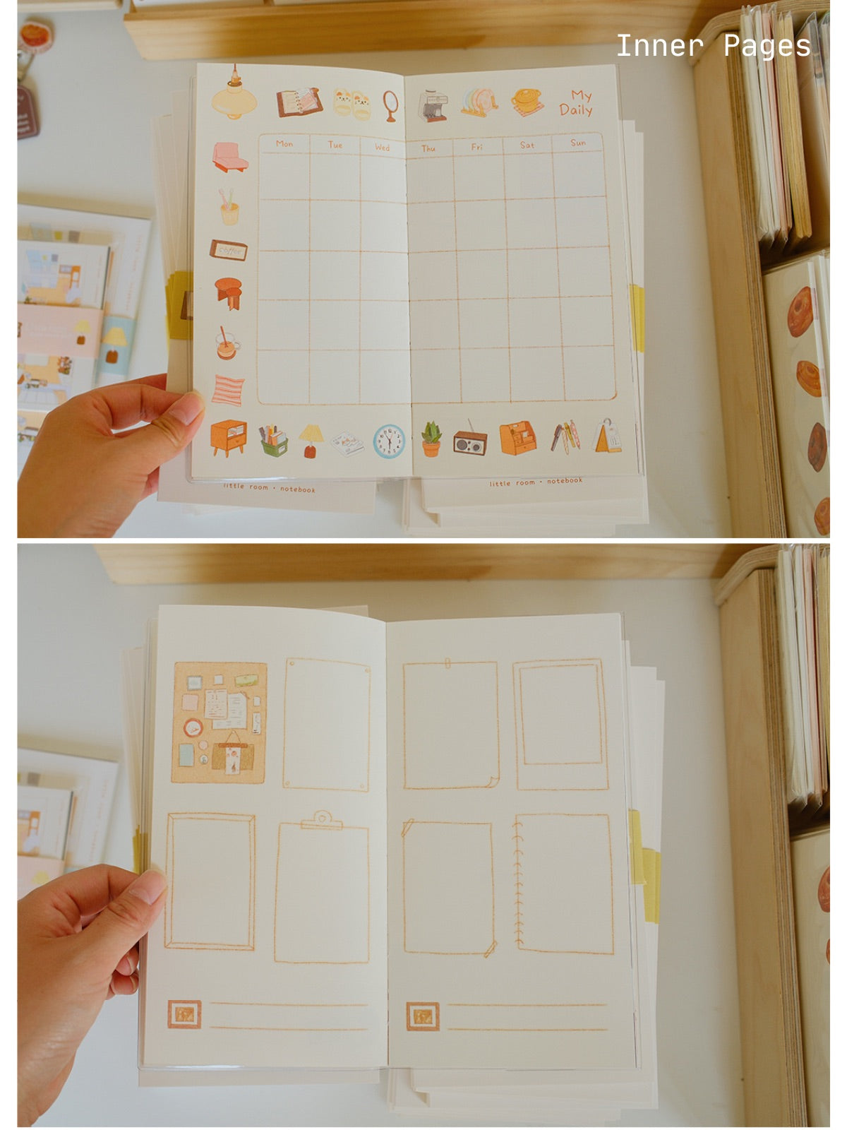 Little Room Monthly Planner – Hand-Illustrated TN Standard Daily Journal