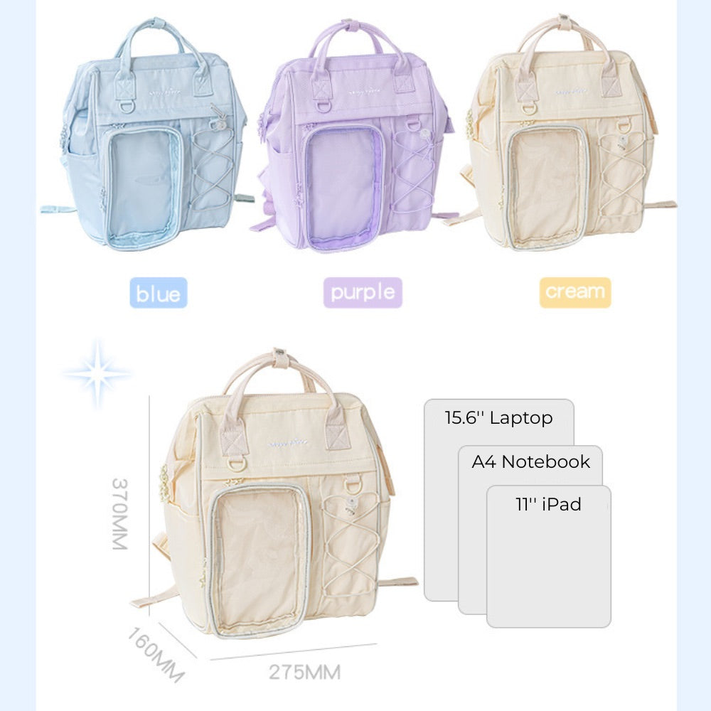 Paracosm Large Capacity Square Backpack