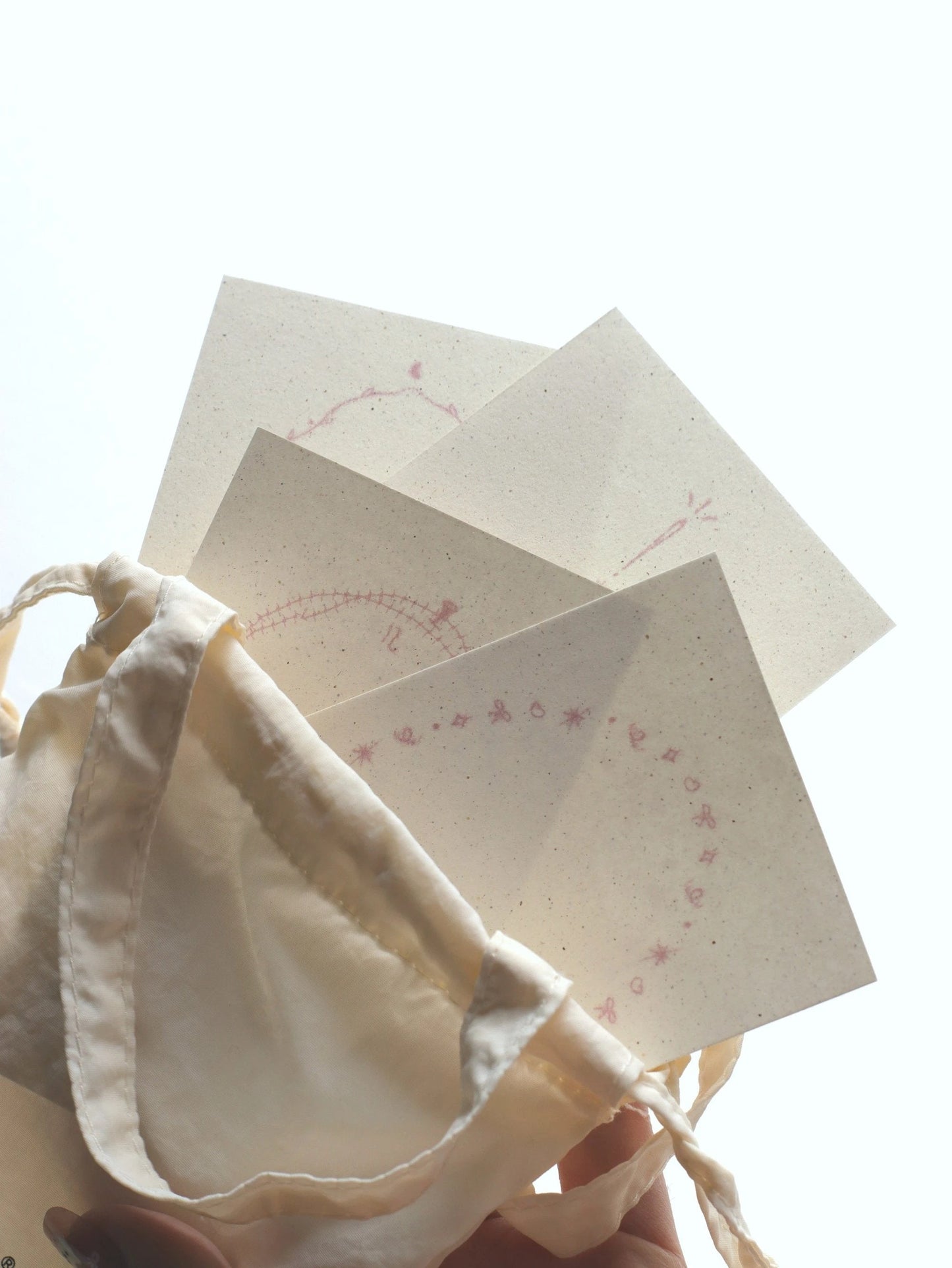 Minimalist Pink Celebration M5 Notepaper/Refill Pages β 8 Sheets