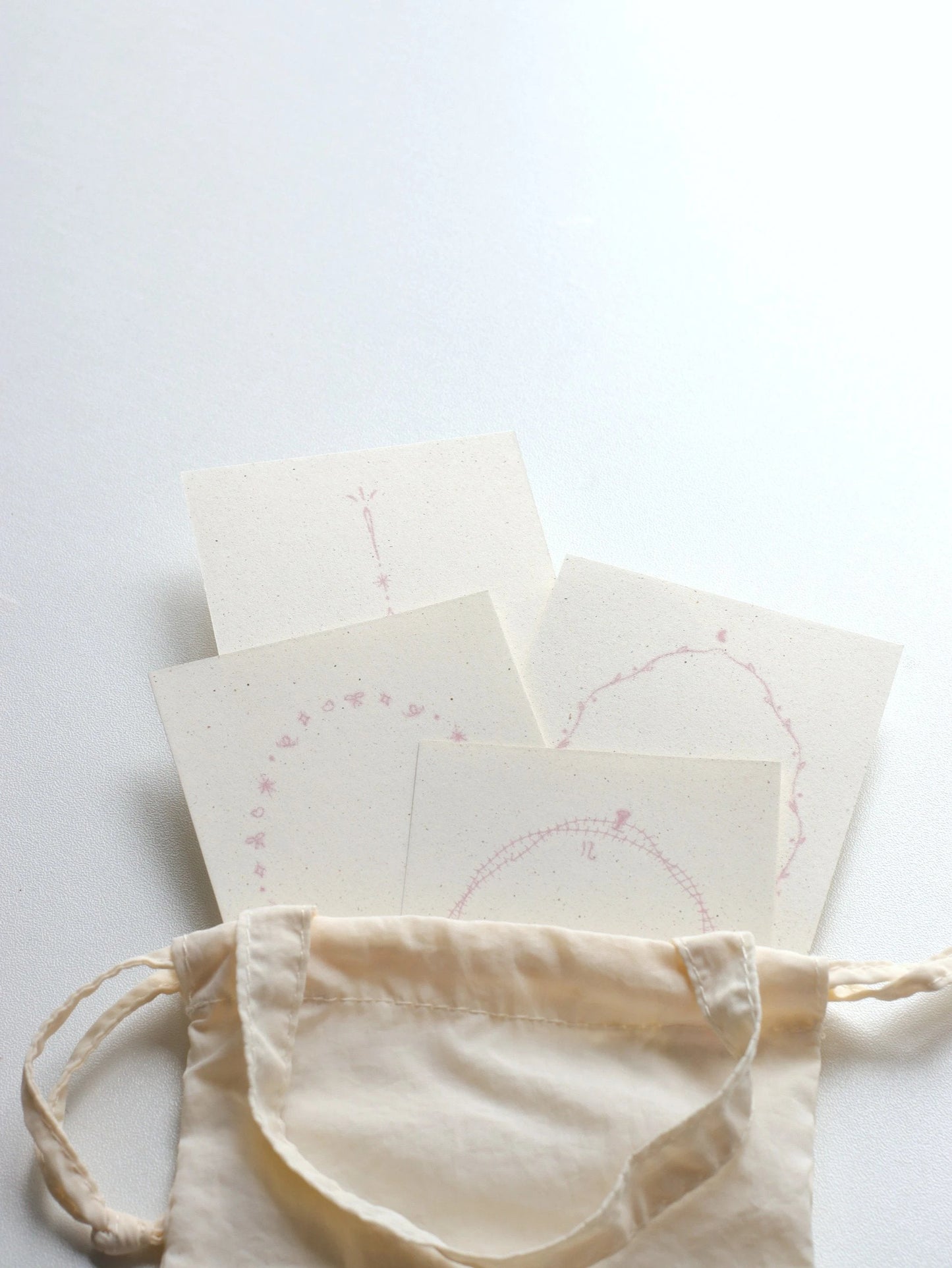 Minimalist Pink Celebration M5 Notepaper/Refill Pages β 8 Sheets