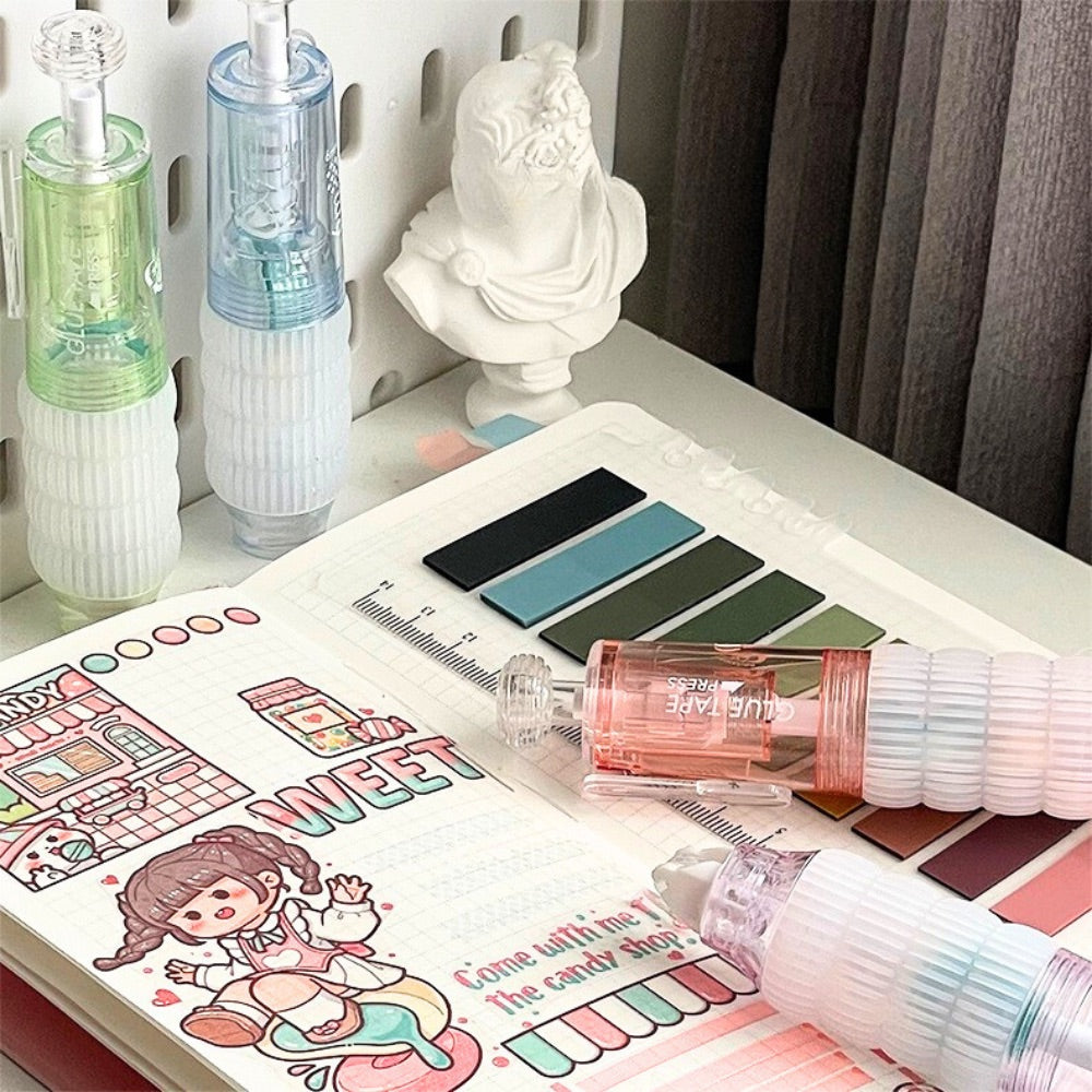 Retractable Dot Glue Pen β Erasable Diamond-Shaped Adhesive Tape Roller