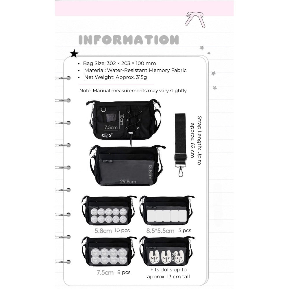 Rosytime K-Pop Ita Crossbody Bag β Fan Support Essentials
