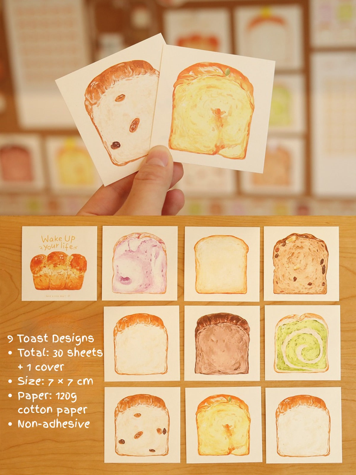 Toast A5 Notepad, Non-sticky Memo Pads