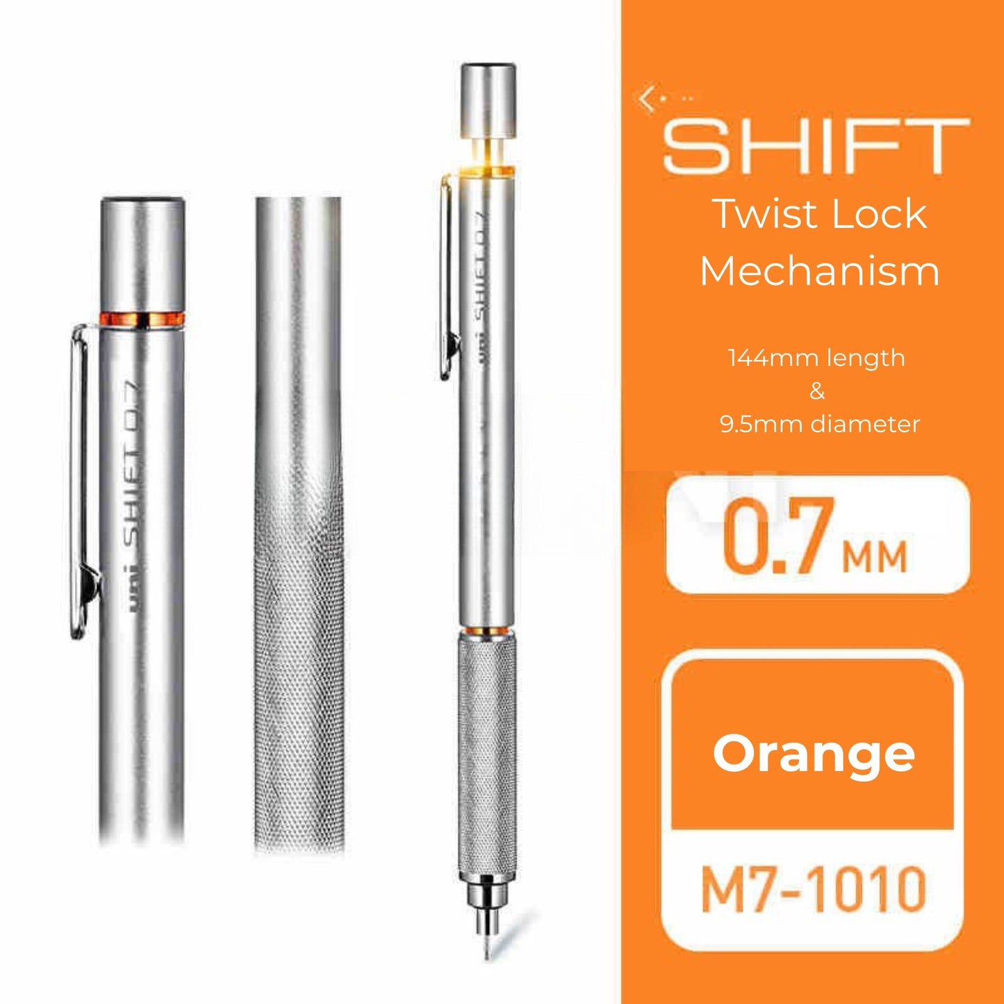 Uni Kuru Toga Mechanical Pencil M5-101, 0.3 mm - 0.9 mm