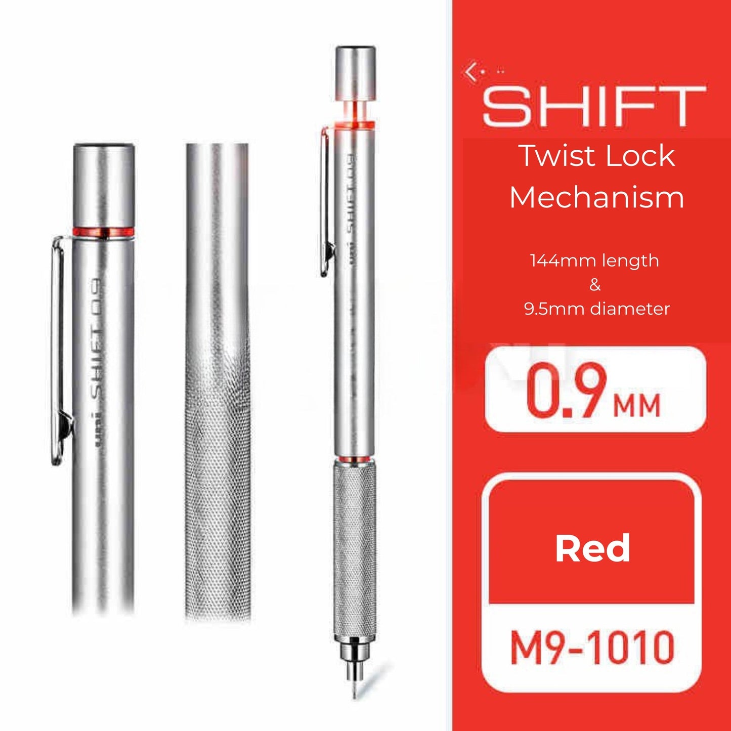 Uni Kuru Toga Mechanical Pencil M5-101, 0.3 mm - 0.9 mm