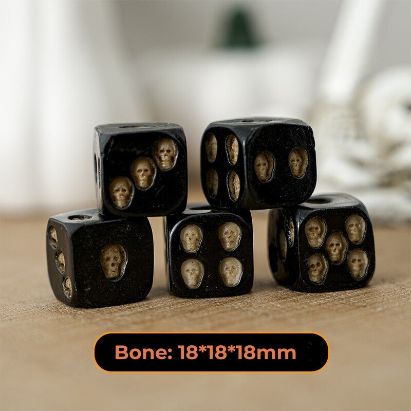 3D Skull Head Dices Party Toy