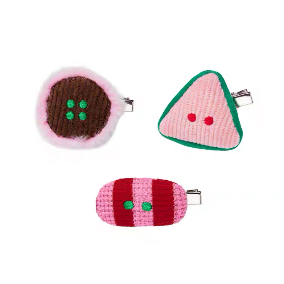 Cute Fashionable Plush Hair Pins, Original Design, 3PCS