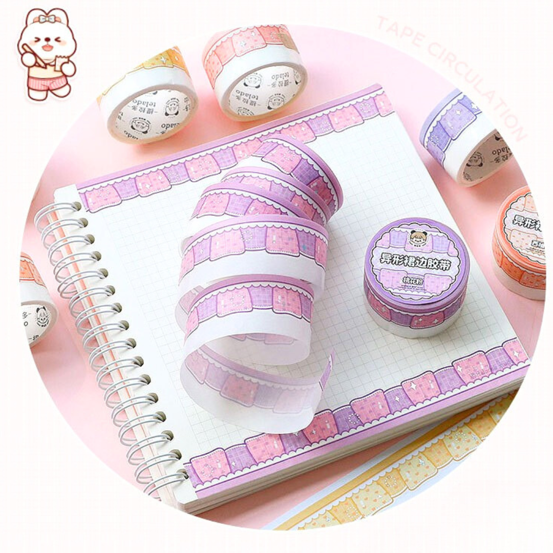 Irregular Skirt Hem Die-cut Stickers