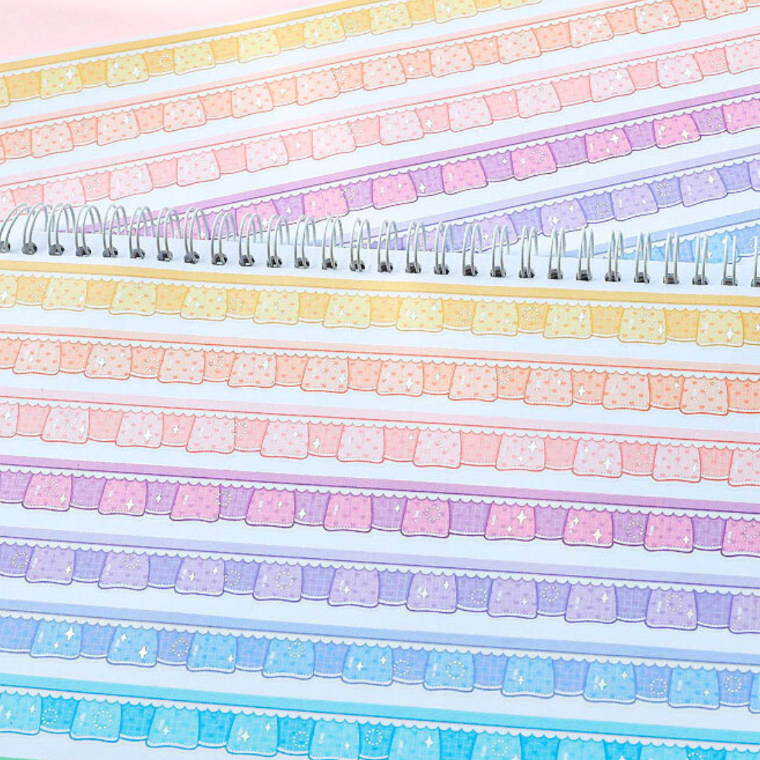 Irregular Skirt Hem Die-cut Stickers
