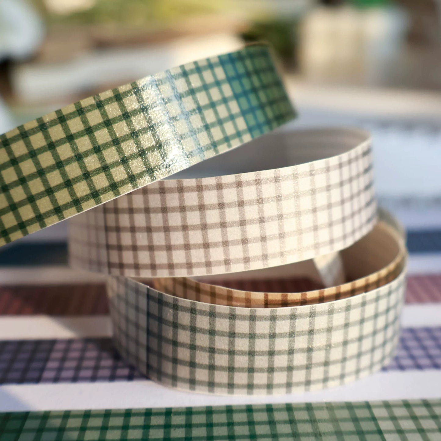 Light Retro Grid Washi Tape Series