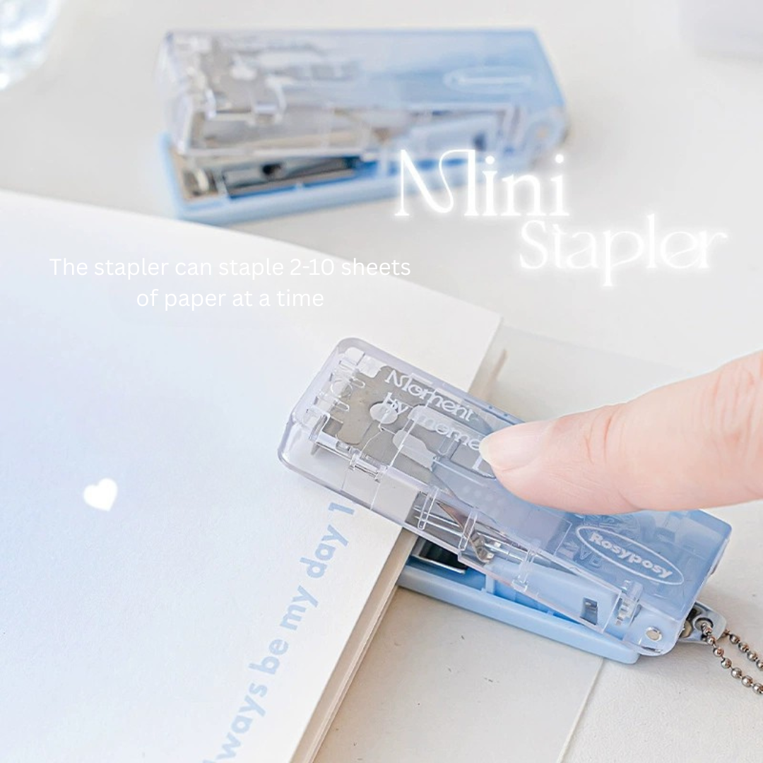 Clear Mini Gradient Portable Stapler