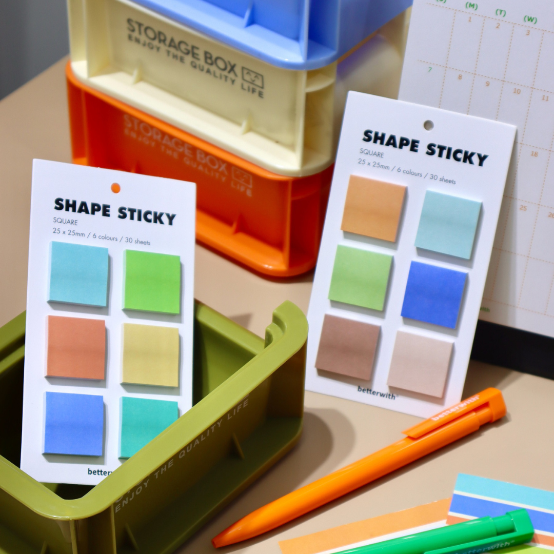Original Retro Simple Colored Brick Sticky Notes