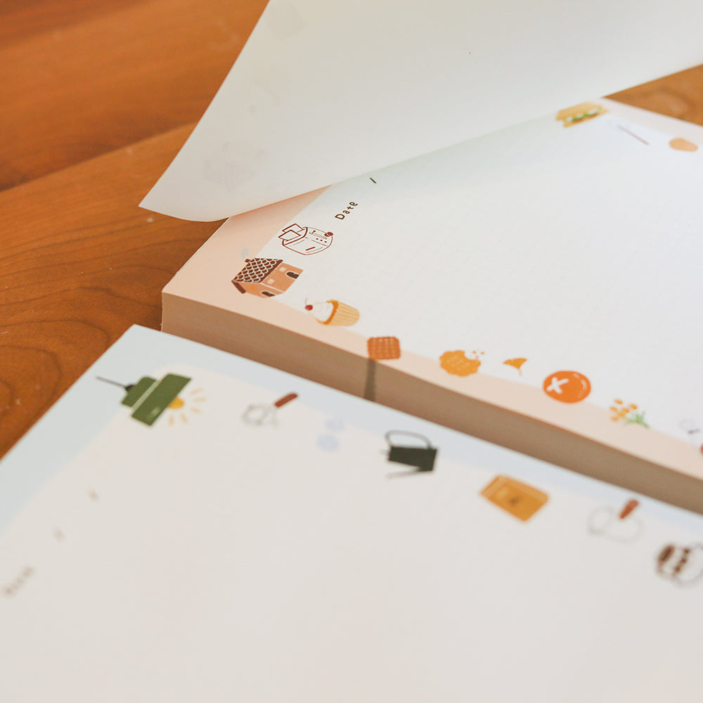 Original Summer Dessert Series Notepad (A5 Tear-off Pad, Non-Sticky)