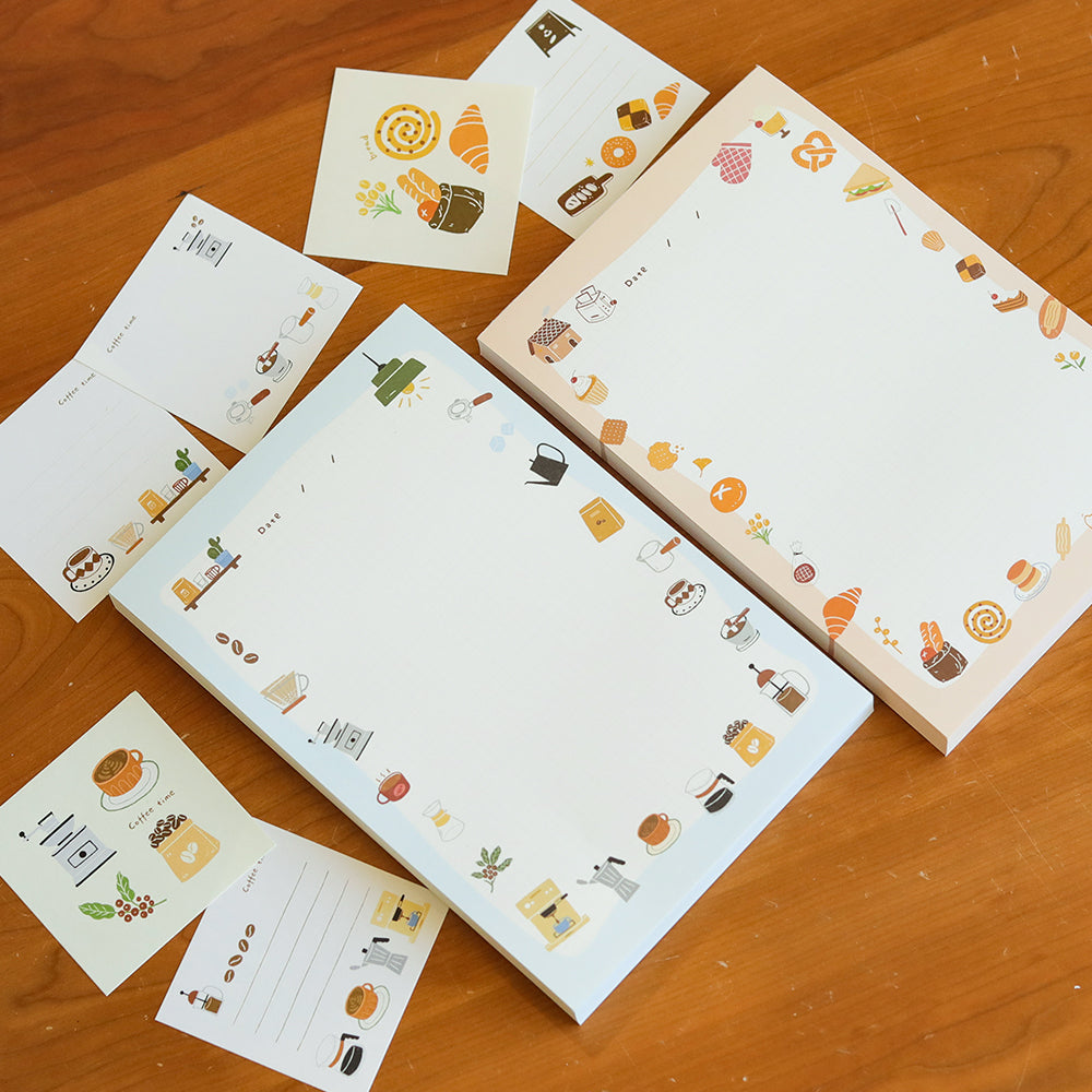 Original Summer Dessert Series Notepad (A5 Tear-off Pad, Non-Sticky)