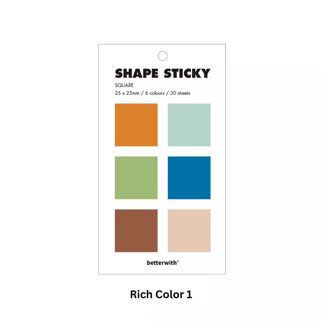 Original Retro Simple Colored Brick Sticky Notes