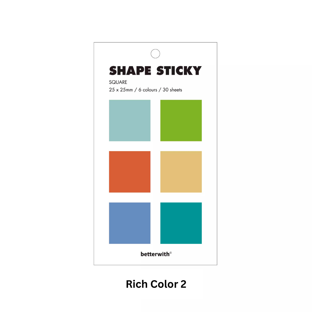 Original Retro Simple Colored Brick Sticky Notes