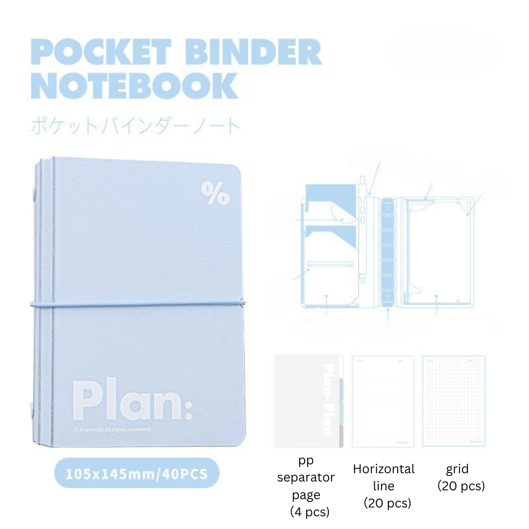 Pocket Storage A7 Loose-Leaf Notebooks
