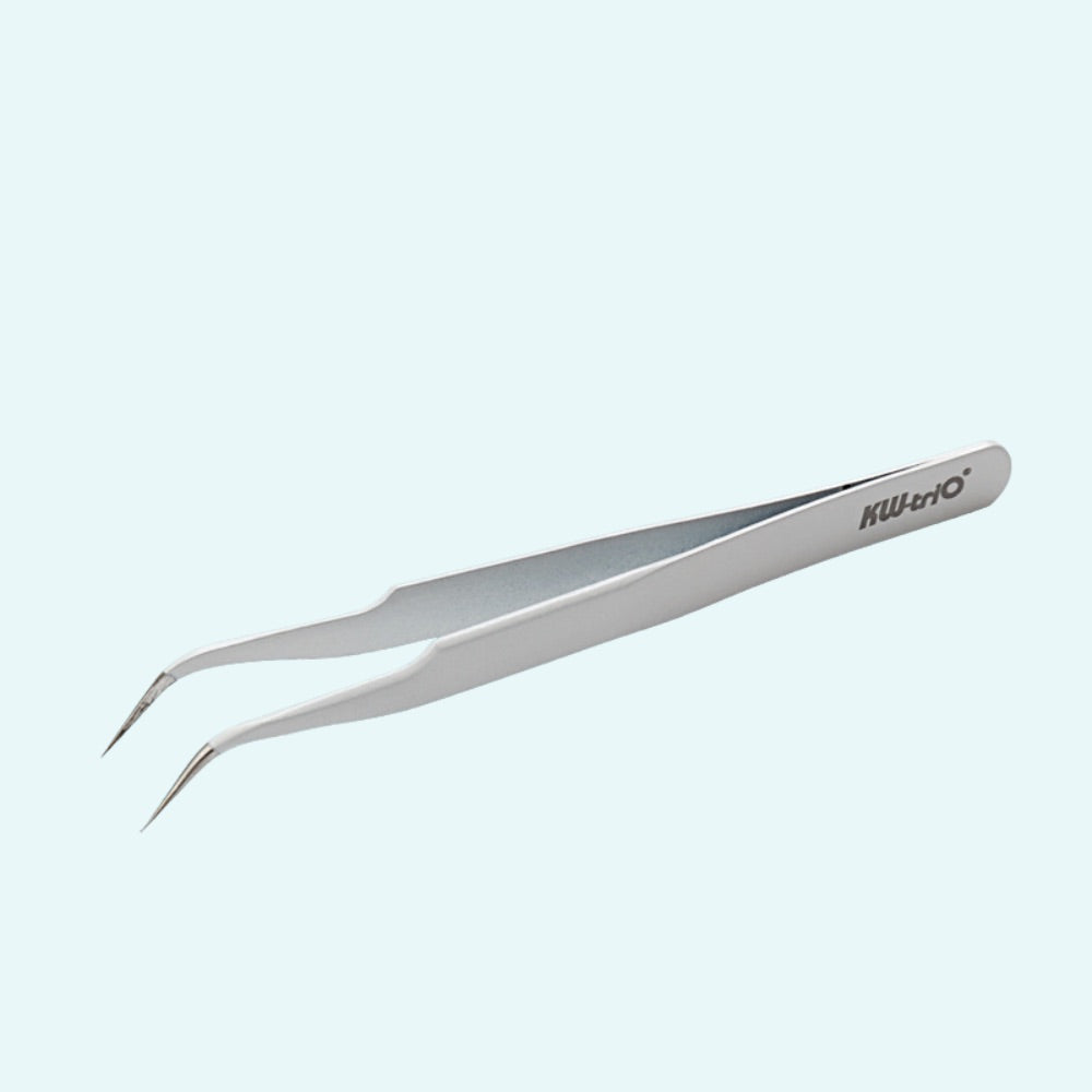 Pointed Elbow Stainless Steel Tweezers for Journaling & DIY