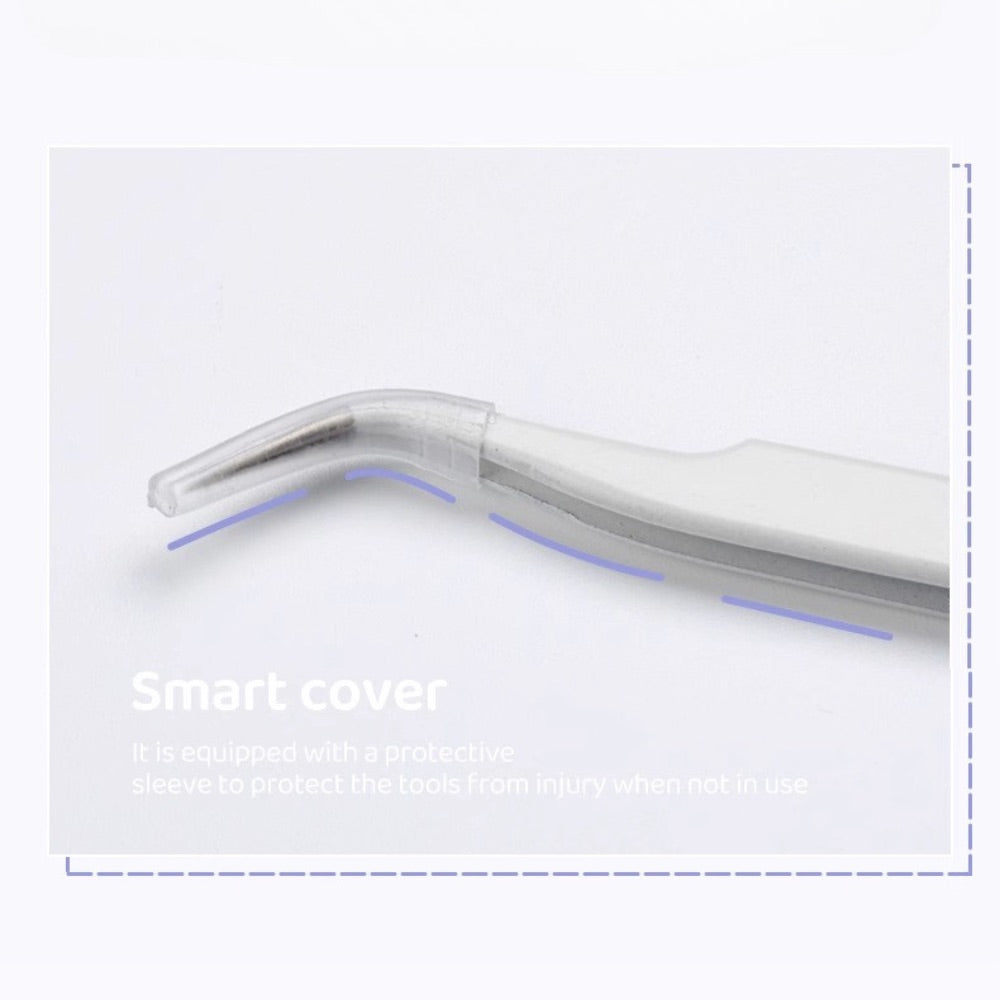 Pointed Elbow Stainless Steel Tweezers for Journaling & DIY