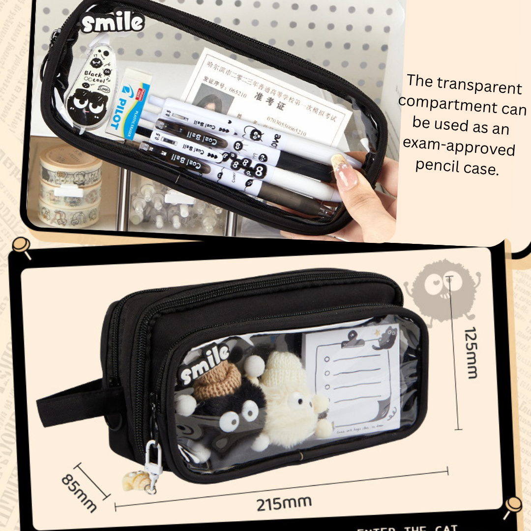 Adorable Soot Sprite 10-Layer Detachable Pencil Case