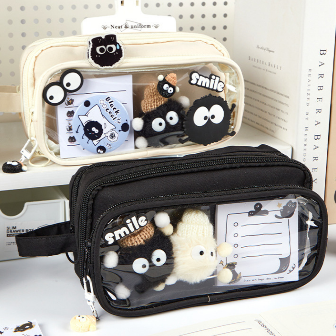 Adorable Soot Sprite 10-Layer Detachable Pencil Case