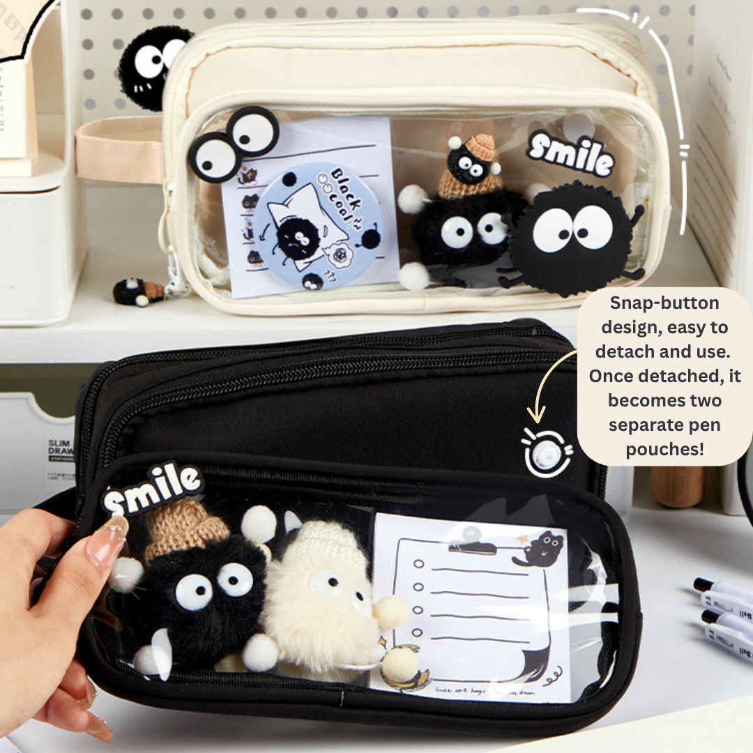 Adorable Soot Sprite 10-Layer Detachable Pencil Case