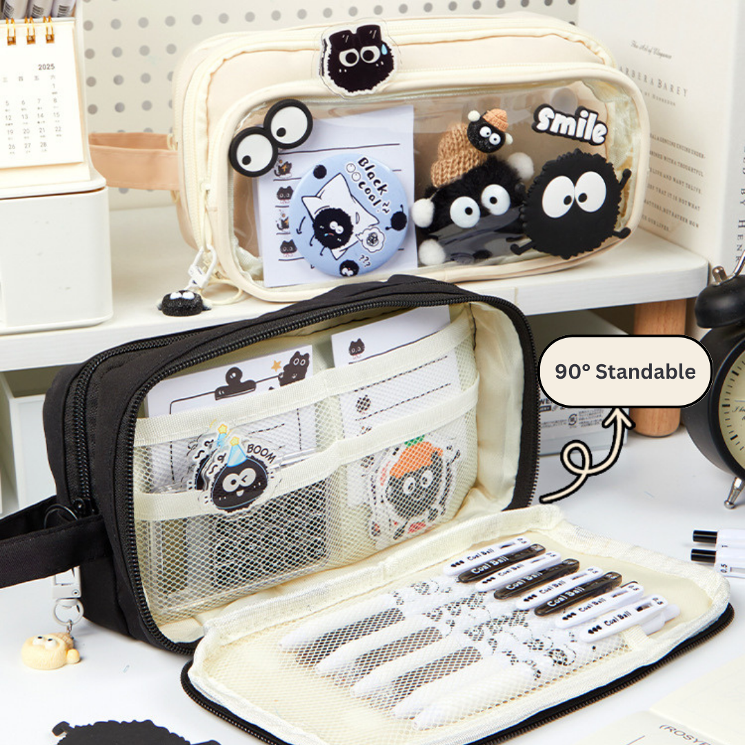 Adorable Soot Sprite 10-Layer Detachable Pencil Case