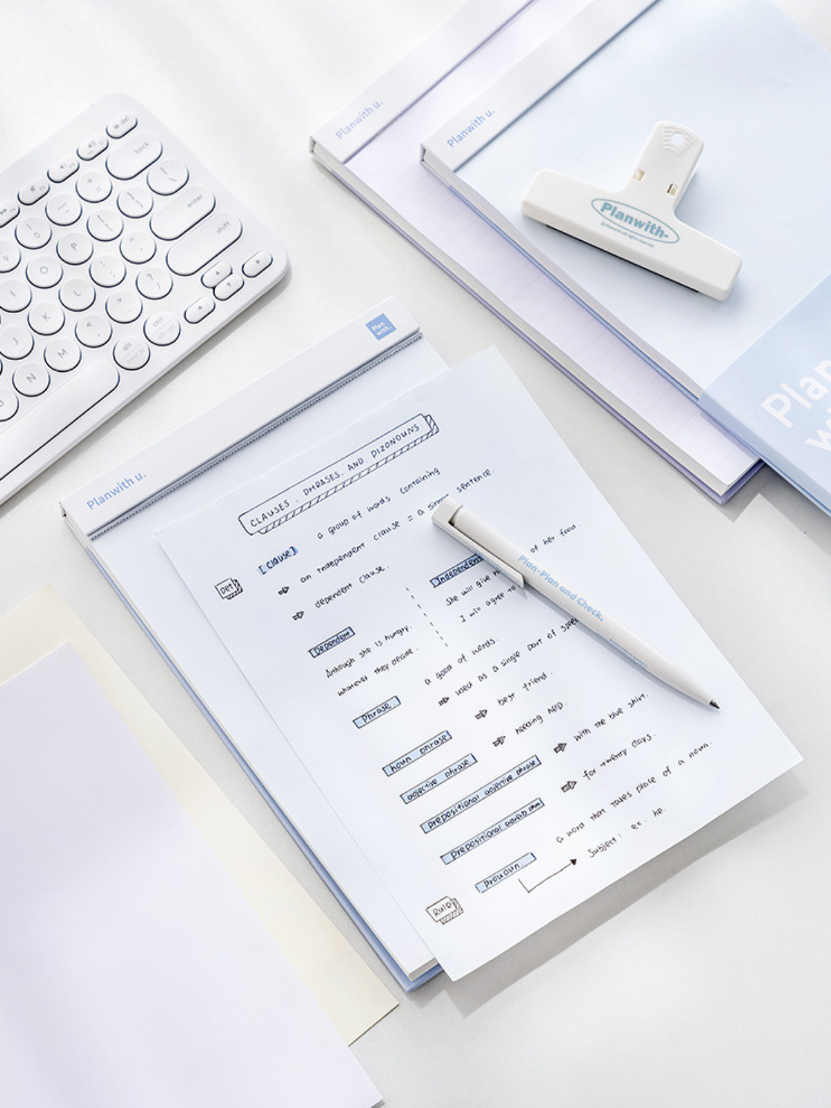 Tearable 5-Color Inner Page Note Pads with Thick Bottom
